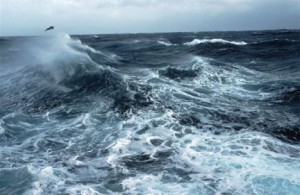 To κύμα καταγράφηκε από πλωτήρα στη διάρκεια τρικυμίας στον Βόρειο Ατλαντικό -εικόνα αρχείου