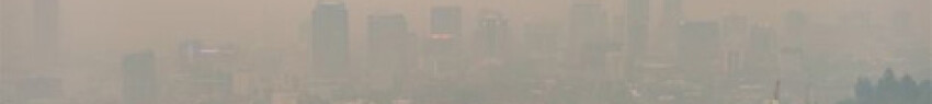 PHOTO BY DIEGO DIAZ/ICON SPORTSWIRE
 Πυκνό σύννεφο μολυσμένου καπνού καλύπτει το Πόρτλαντ του Ορεγκον.