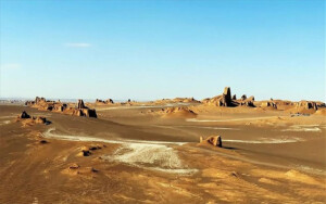 Εικόνα από την έρημο Λουτ ορισμένες περιοχές της οποίας κυριολεκτικά βράζουν. -wikipedia