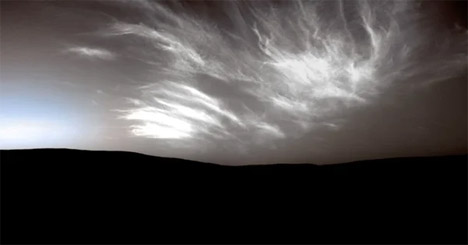 Σύννεφα στον ουρανό του Αρη όπως τα κατέγραψε ο ρομποτικός εξερευνητής Curiosity της NASA (πηγή φωτό NASA/JPL-Caltech/Justin Cowart)